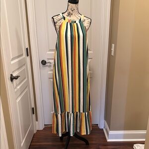 GILLI Striped Multicolor Maxi Dress